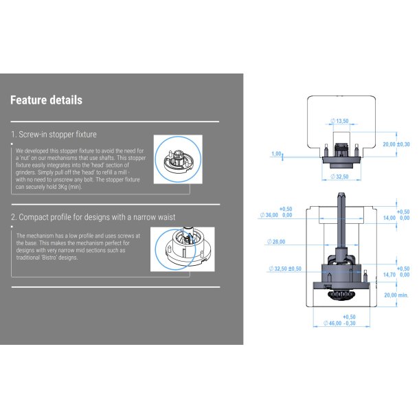 CrushGrind Easy Shaft 150mm