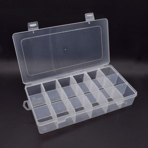 Opbevaringsboks m. 18 rum