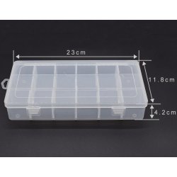 Opbevaringsboks m. 18 rum