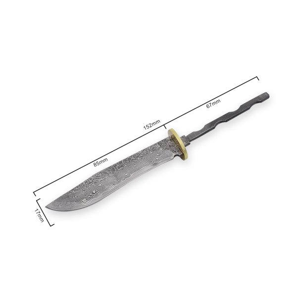 Damask kniv med frontholk