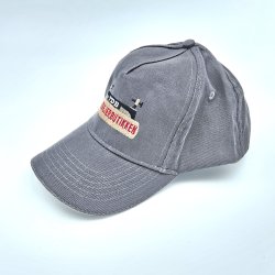 Kasket lys gr m. logo