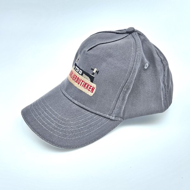 Kasket lys gr m. logo