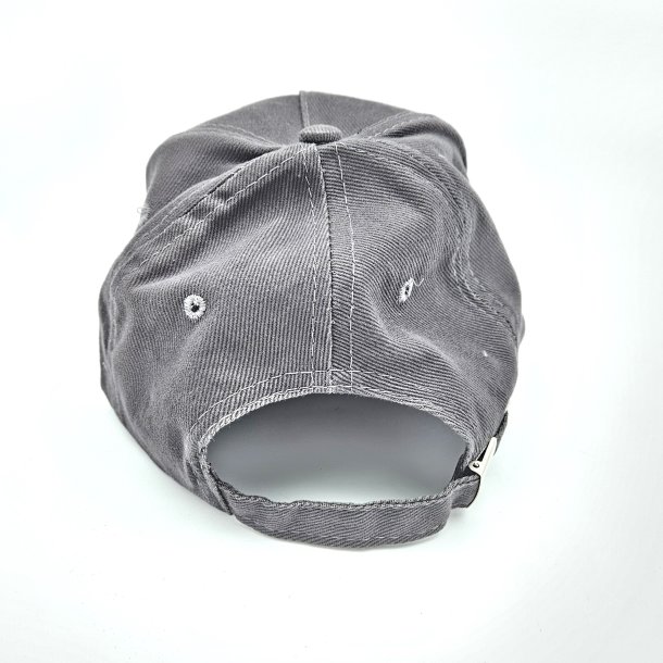 Kasket lys gr m. logo