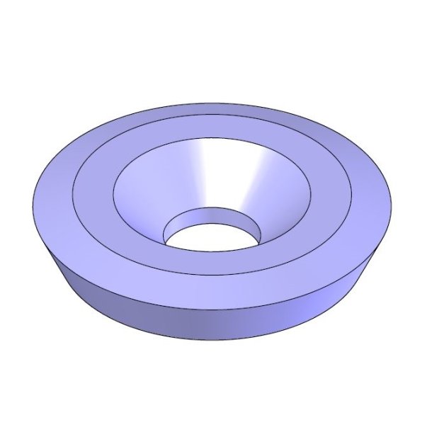 16mm Rund Negativ platte