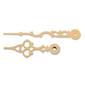 Visere i guld med krummelure