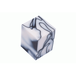 Acryl Hvid med sort til vinprop