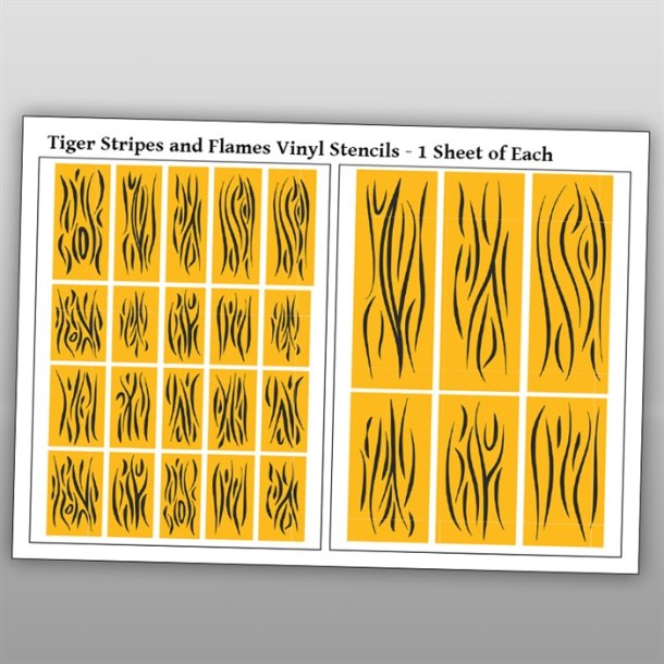 Stencils til airbrush