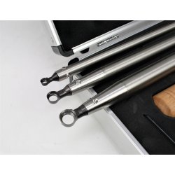 3 stk. Ringjern st i alukuffert