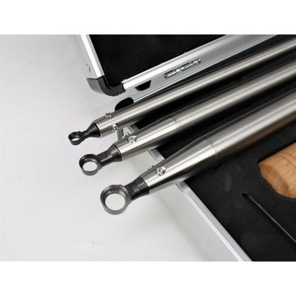 3 stk. Ringjern st i alukuffert