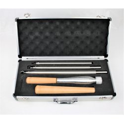 3 stk. Ringjern st i alukuffert