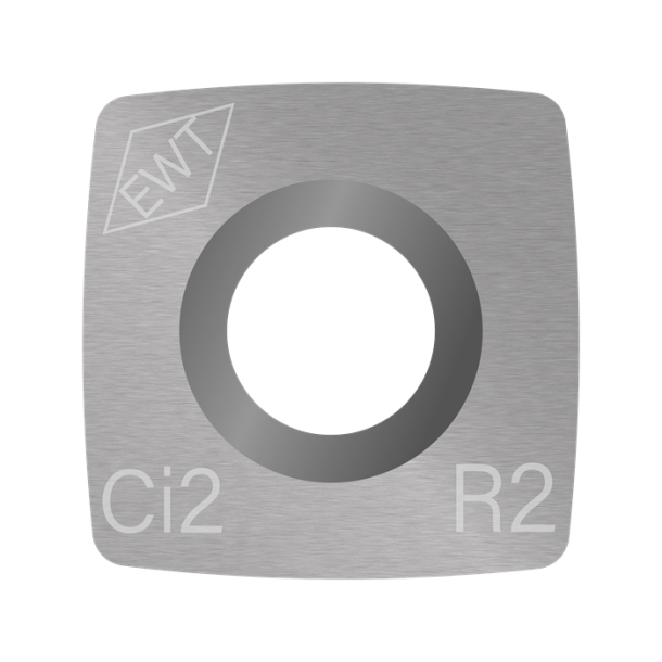 Ci2-R2 firkantet platte med 2" radius