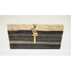 Kronhjort clips guld 7 mm rr