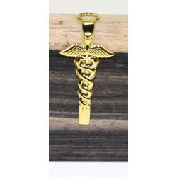 Lge/sygepleje clips guld 7 mmrr