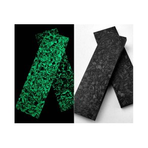 Knivskaller kulfiber (selvlysende)