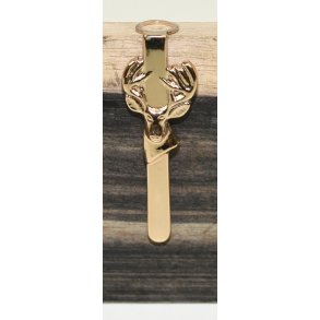Kronhjort opsats clips guld 7 mm rr