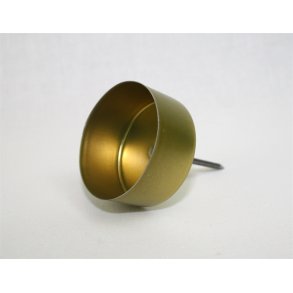 Fyrfadsholder m/spids gul