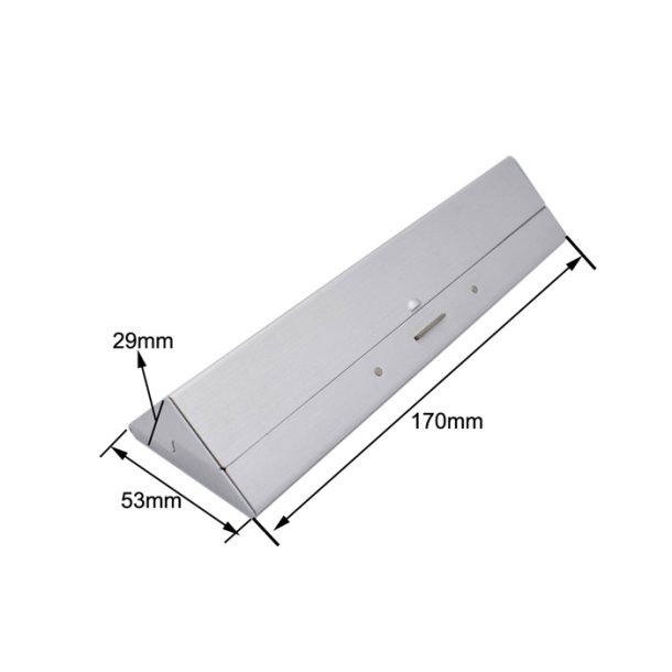 Penneboks trekant i Aluminium