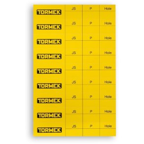 Tormek etiketter til drejejern 1 ark