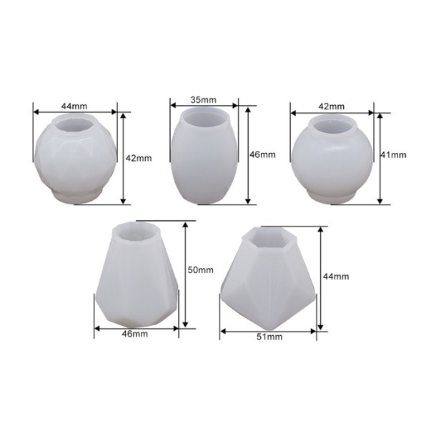 5 stk. silikone form til vinprop