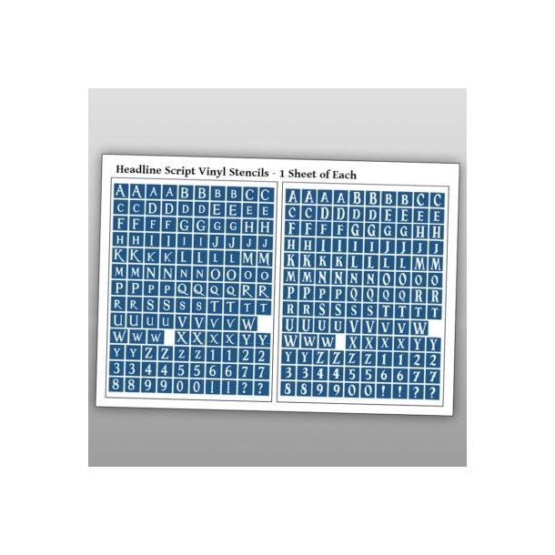 Stencils til airbrush