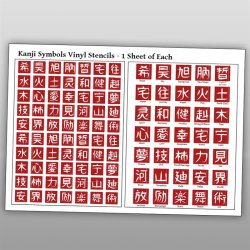 Stencils til airbrush