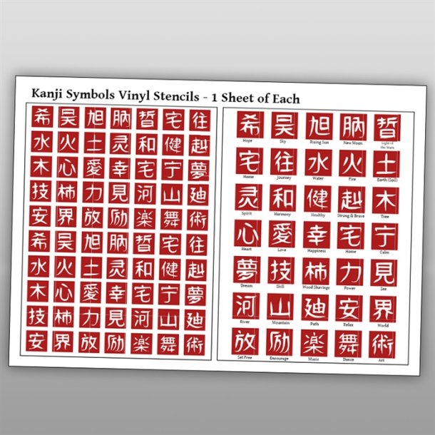 Stencils til airbrush