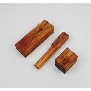 Birk m. rd stabiliseret Sunset orange til vinprop