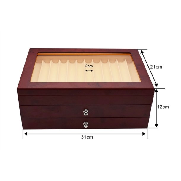 Udstillingsske 34 penne.