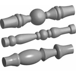 skabloner 3 stk. lysestage TPL15